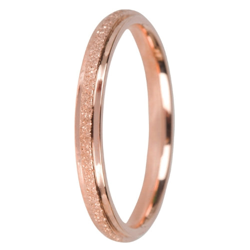 Glitter Minimalistische Ring Rosé Goud