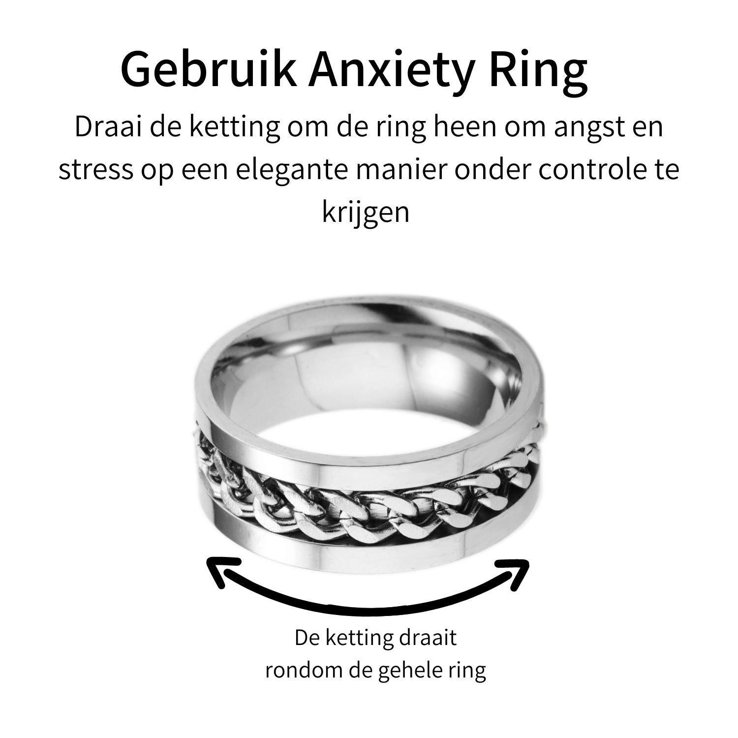 Anxiety Ring (Kettinkje) Zilveren ketting Gebruik