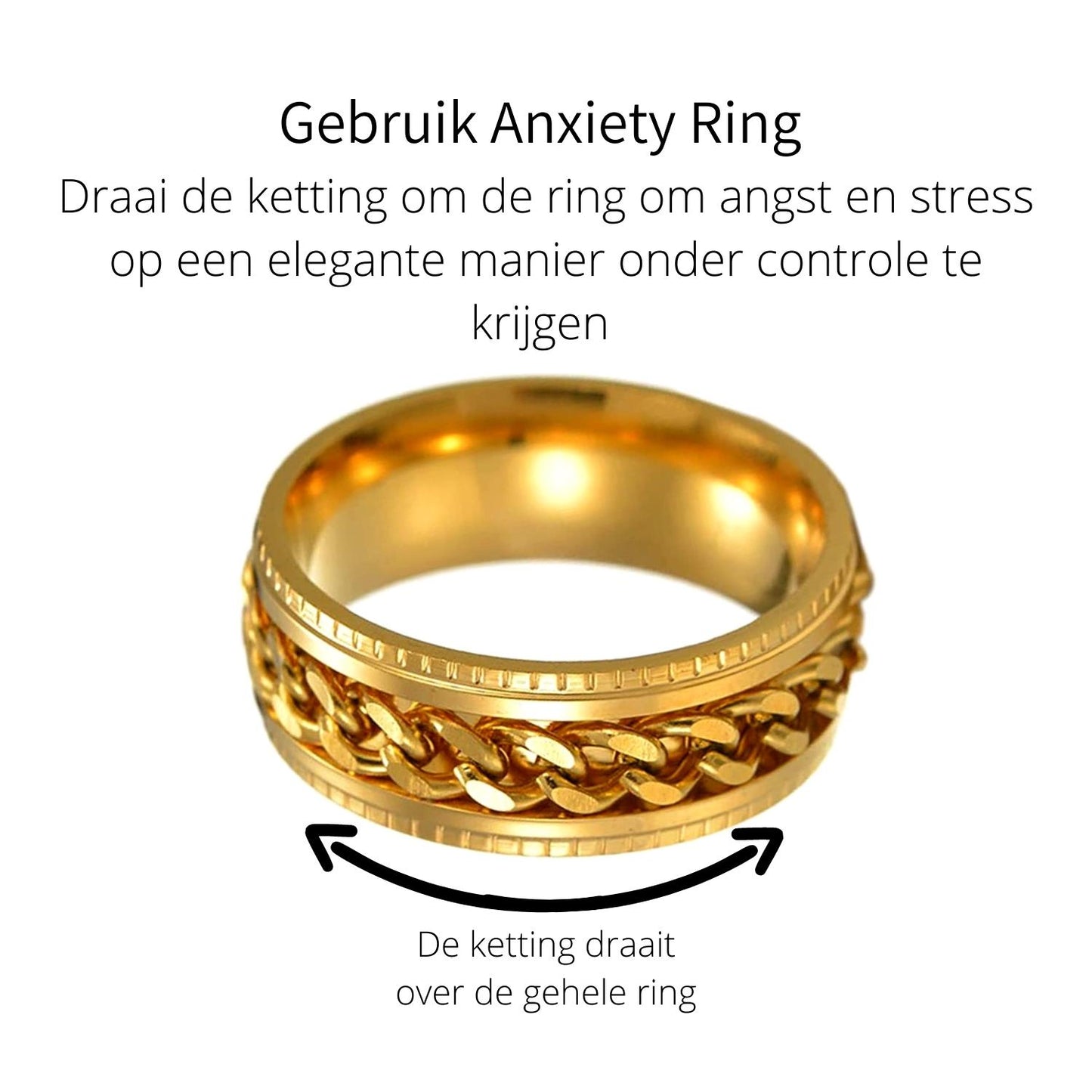 Anxiety Ring (ketting) Goud-Goud gebruik