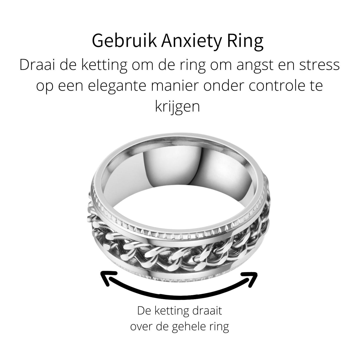 Anxiety Ring (ketting) Zilver-Zilver gebruik