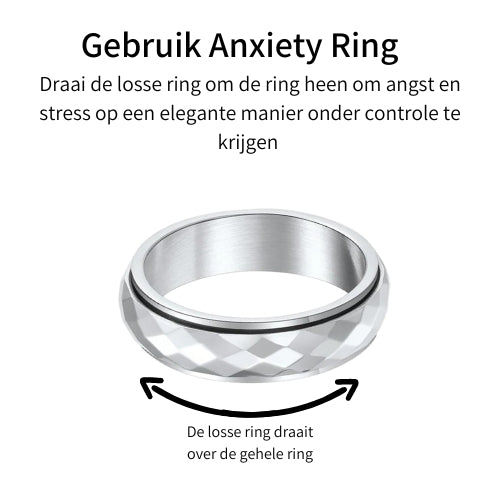 Anxiety ring (Glans) Zilver Gebruik