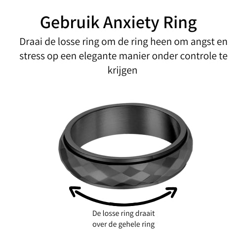 Anxiety ring (Glans) Zwart Gebruik