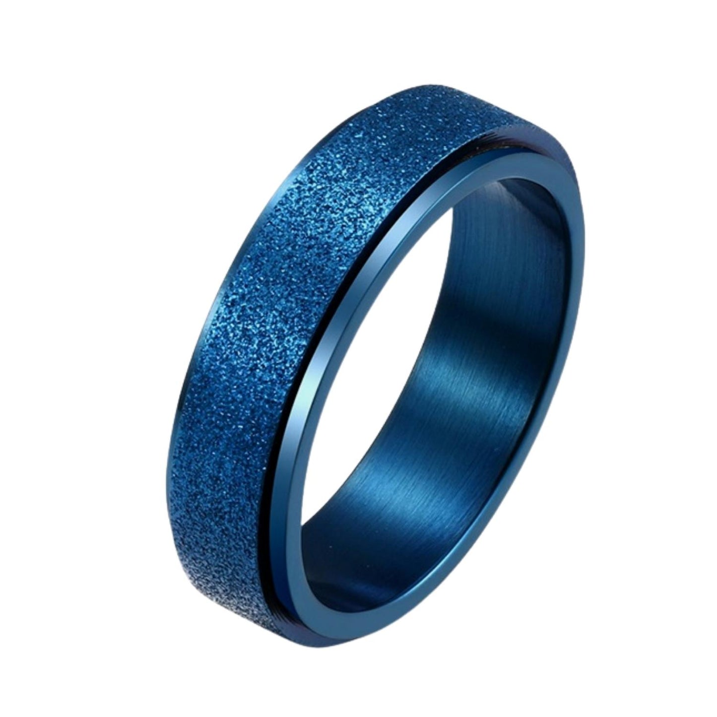 Anxiety ring (Glitter) Blauw