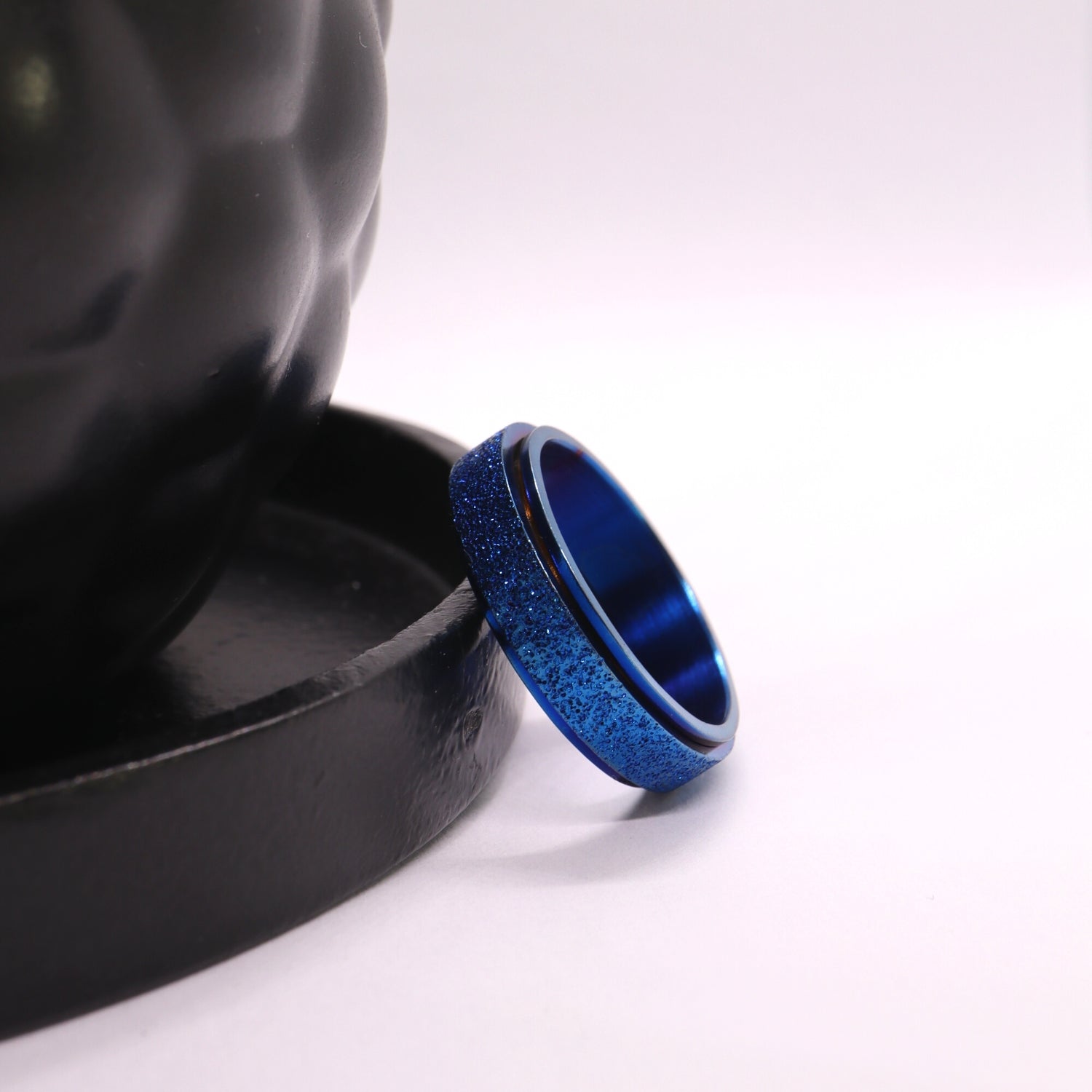 Anxiety ring (Glitter) Blauw Sfeerbeeld