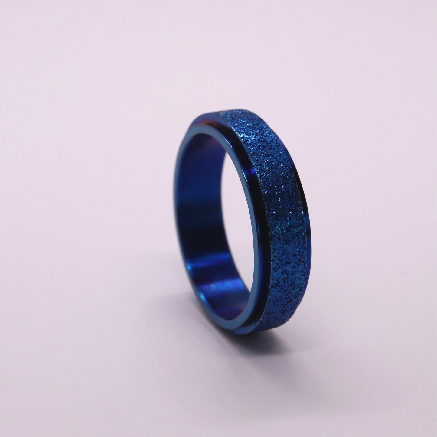 Anxiety ring (Glitter) Blauw Sfeerbeeld