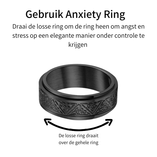 Anxiety ring (Keltisch) Zwart Gebruik