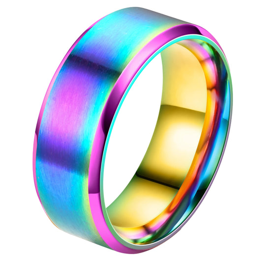 Graveerbare Ring Regenboog